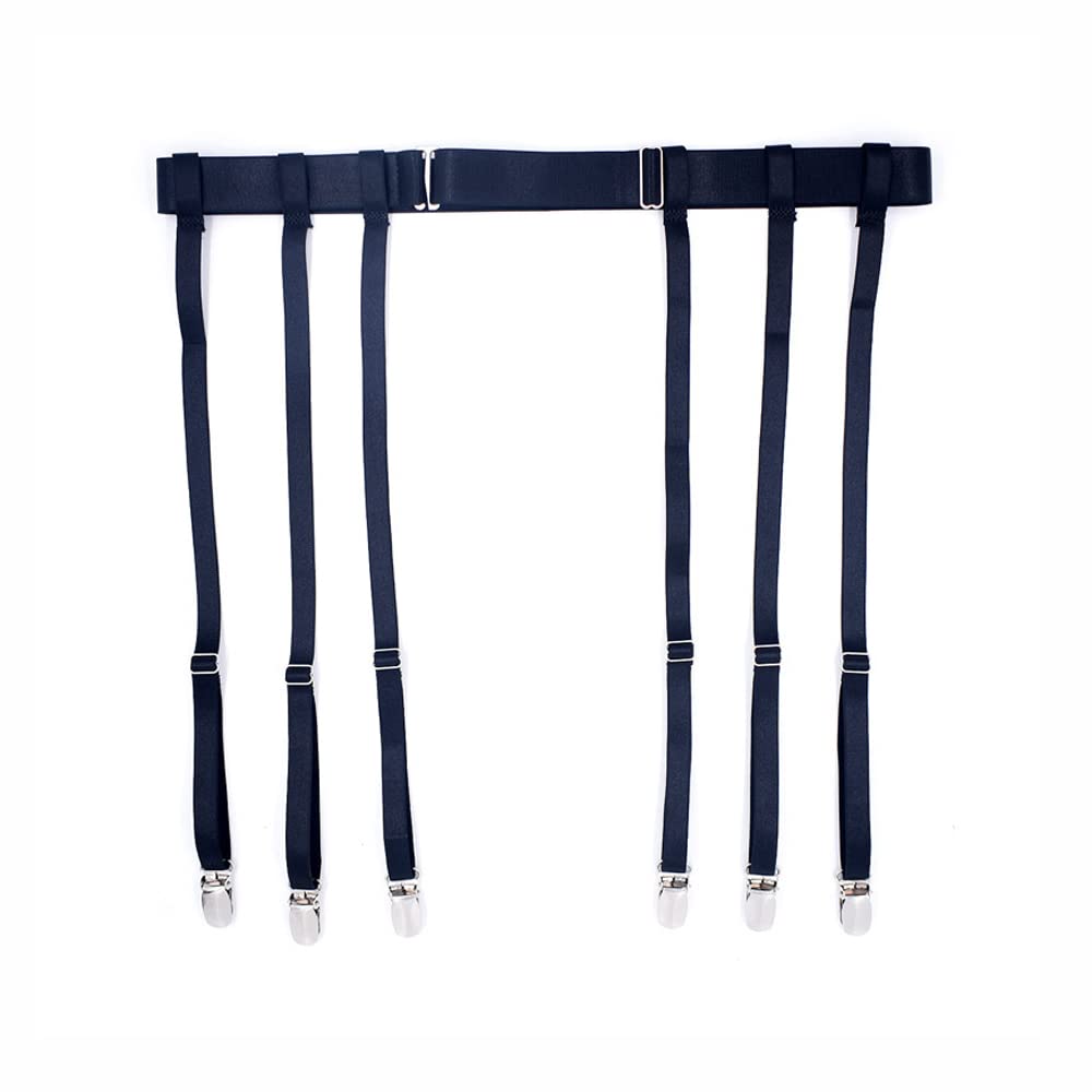 Sexy Lingerie Jarretels Met Metalen Clips Jarretelgordel Jarretel Paaldanskostuum, Zwart, L