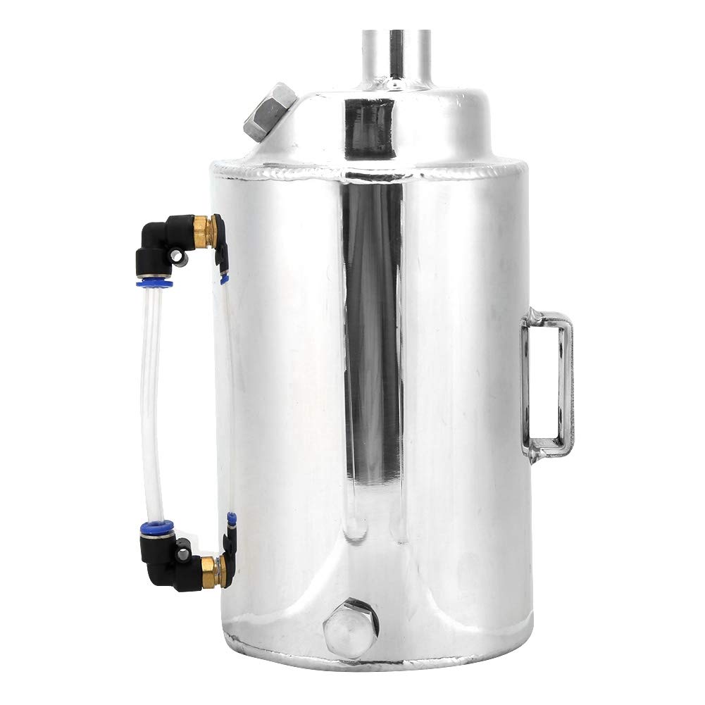 Tanque De Almacenamiento De Combustible De Motor Universal De 2L, Depósito De Lata, Filtro De Ventilación, Lata De Captura De Aceite De Motor, Aleación De Aluminio Para Automoción