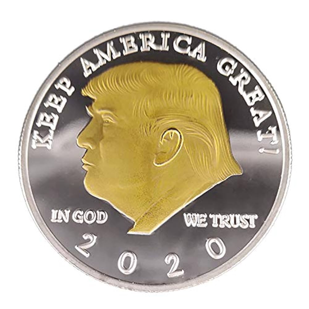 TRUMP KEEP AMERICA GREAT 2020シルバーイーグルコイン 24=COINS= DONALD TRUMP 2020 SILVER GOLD Plated President