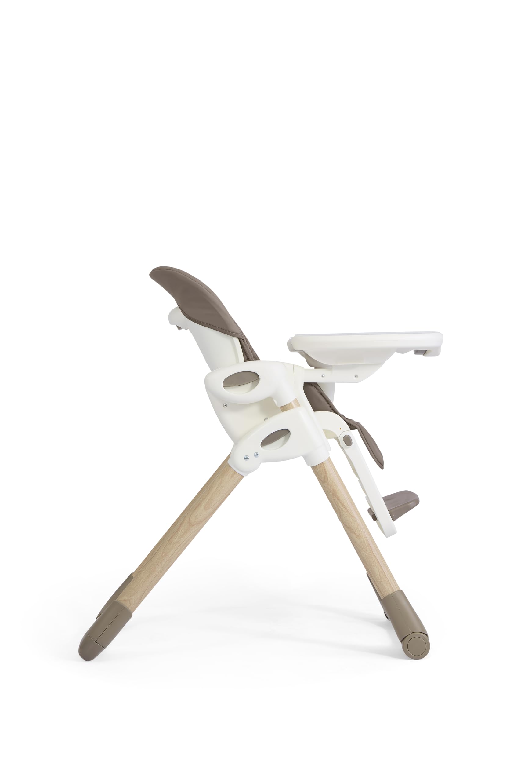 Joie Mimzy Recline Hochstuhl – Höhenverstellbarer Babyhochstuhl mit Liegefunktion, verstellbarer Rückenlehne, abnehmbarem Tablett & klappbarem Design (ACORN WOOD)