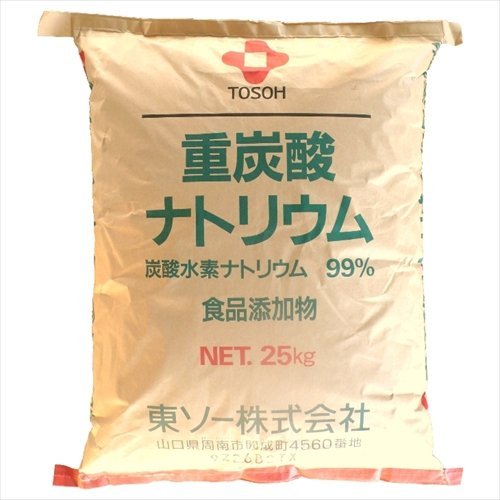 重曹商品 Amazon | NICHIGA(ニチガ) 国産重曹 25kg 食品添加物 東ソー製 重炭酸