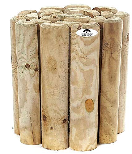 12" Log Roll Border Edging by Ruddings Wood