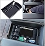 TOPINSTALL Center Console Organizer Compatible with 2023 Toyota Sienna 2021 2022 Accessories, Armrest Box Secondary Storage Tray Coin Container ABS Plastic-Black