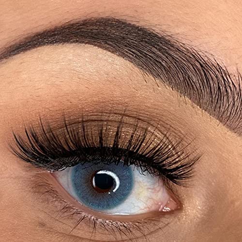 Menina Lágrimas Olhos Azuis Lentes de Contato Coloridas Cosméticas Lentes de Contato