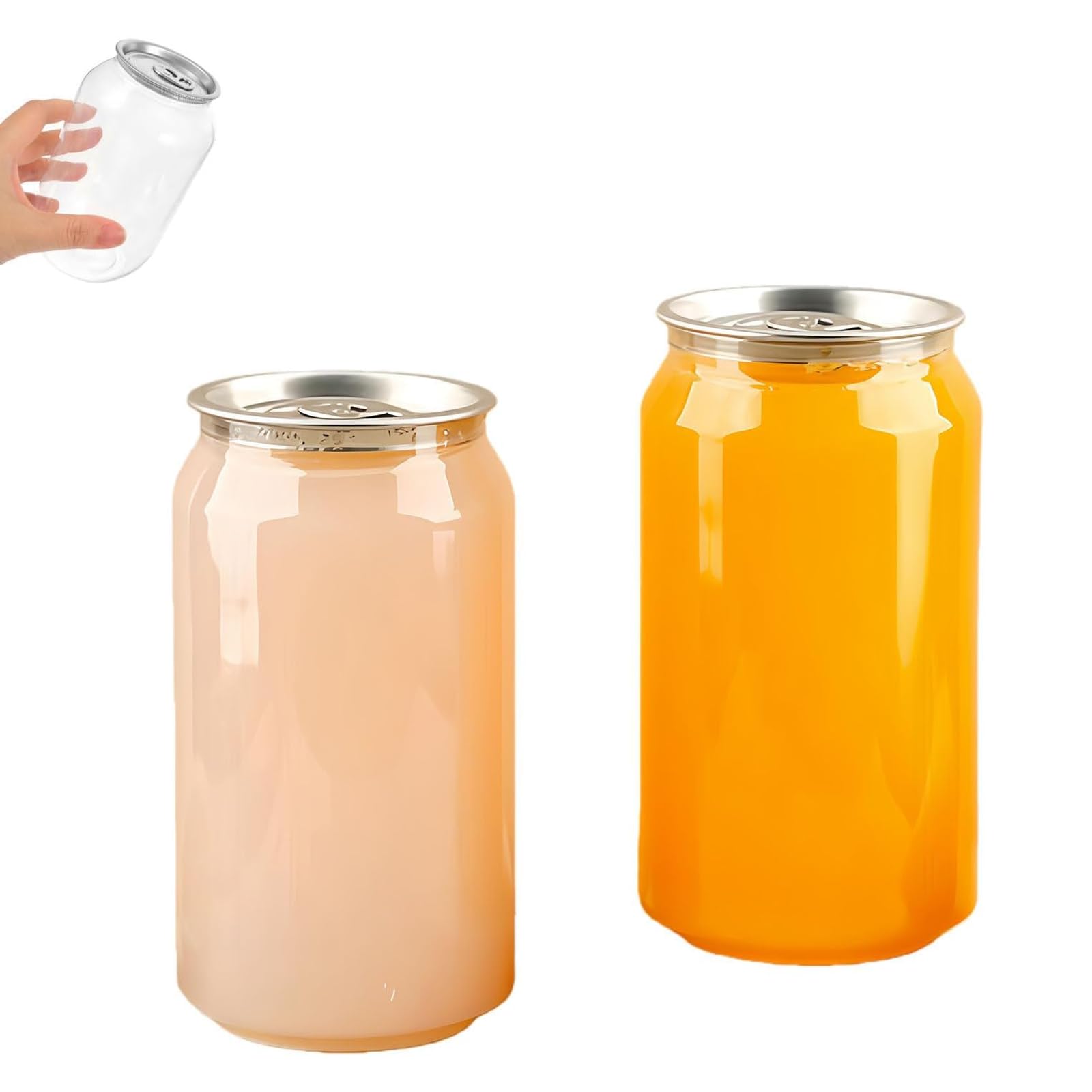 KUSOLE Leak-proof disposable plastic bottle with aluminum cap 500ml