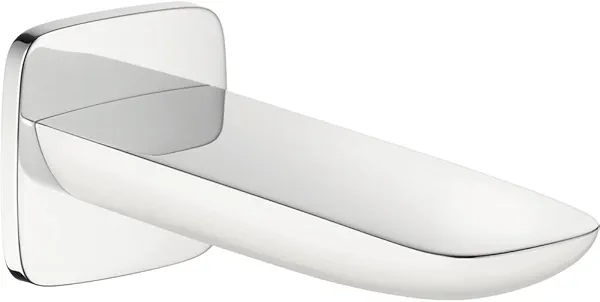 hansgrohe Tub Spout Premium 3-inch Avantgarde Tub Spout in white/chrome, 15412401