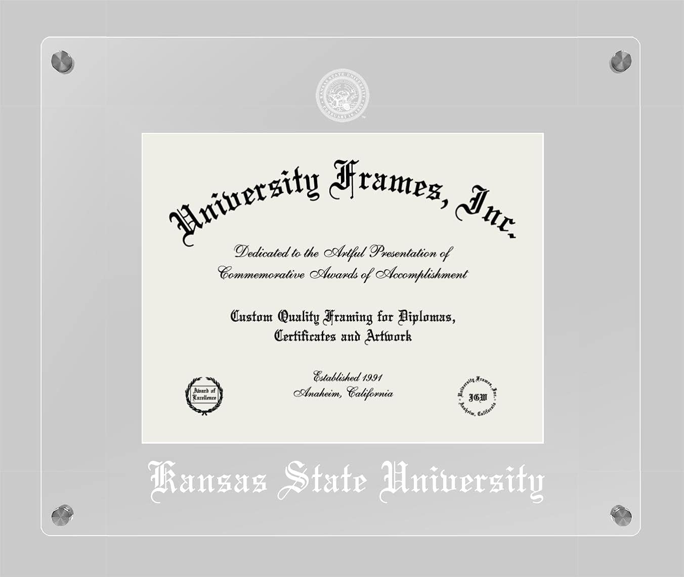 Campus Images Lucent Clear Display Diploma Frame