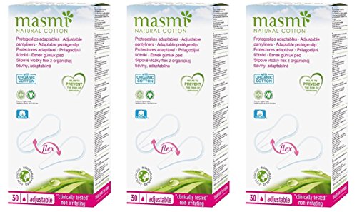 3 x 24 masmi orgánico algodón adaptable Flex Panties (para...