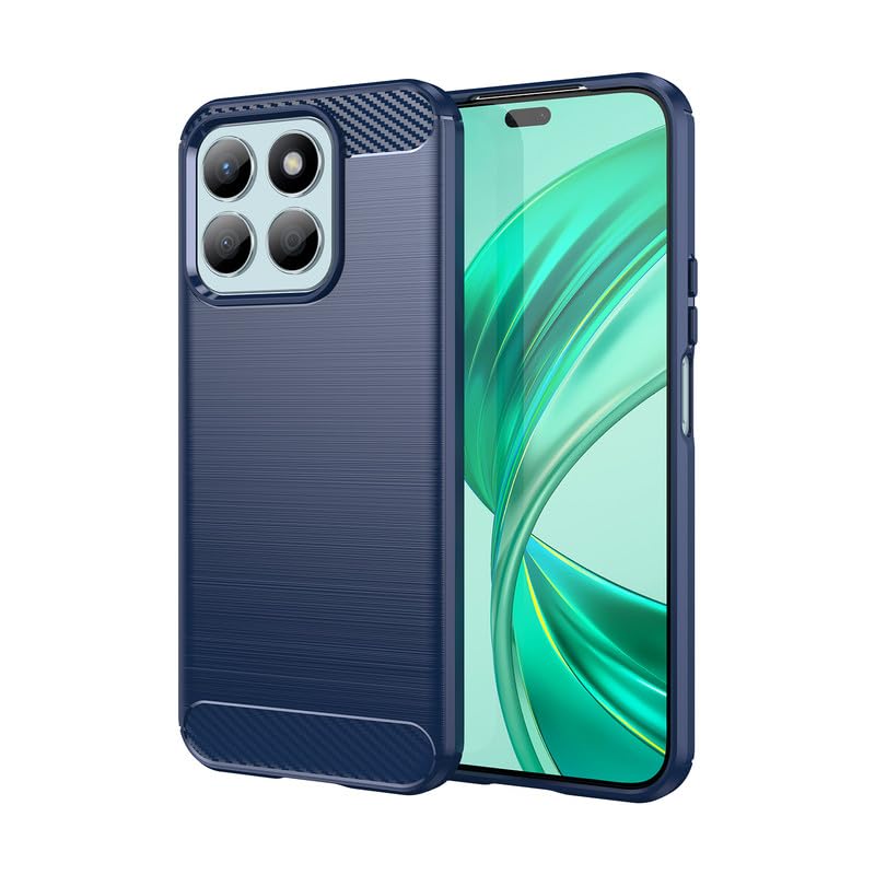 Image of Hybrid Carbon Fiber Back Case for Honor X8B (Blue)