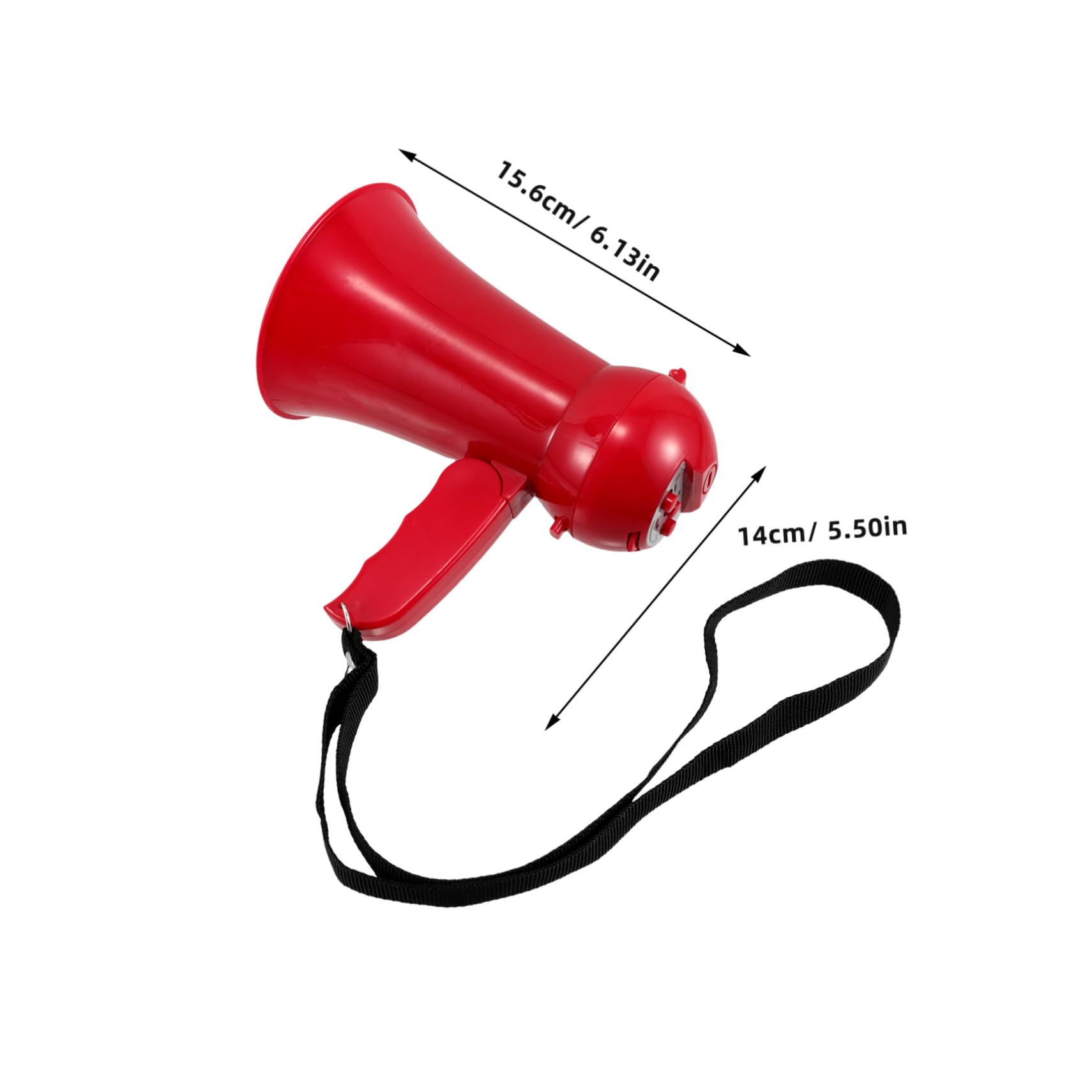 CORHAD Megaphone for Wedding Mini Megaphone Speaker Grooms Props Red Plastic Children's Loudspeaker