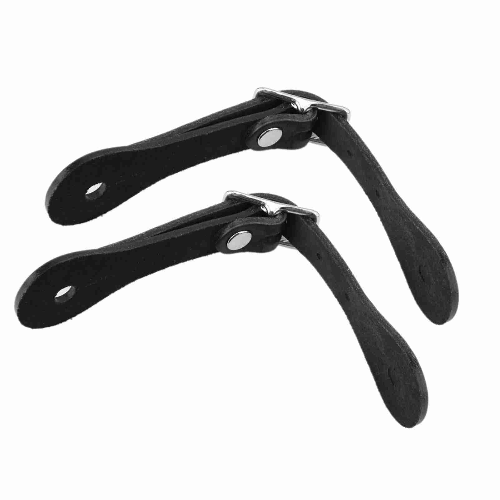Correas ecuestres de cuero auténtico hechas a mano, 1 par de accesorios de equitación