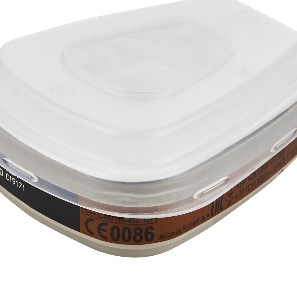 3M 6055 Kit de Cartouche filtrante active, 1 Unité - Lot de 3 filtres (2 x 6055, 2 x 5935, 2 x 501)