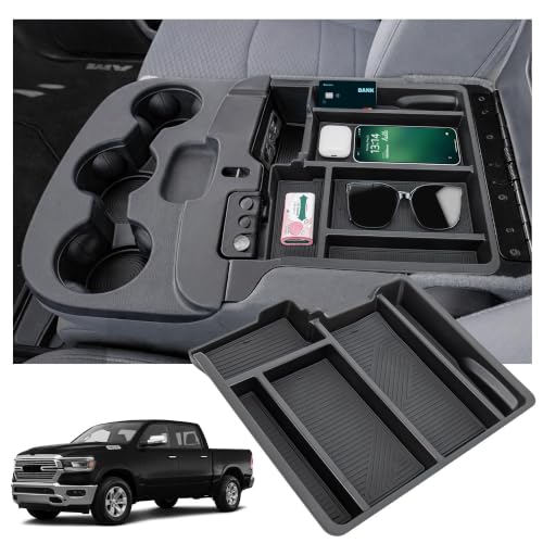 Sinminou Center Console Organizer for 2013-2018 Dodge RAM 1500 Accessories
