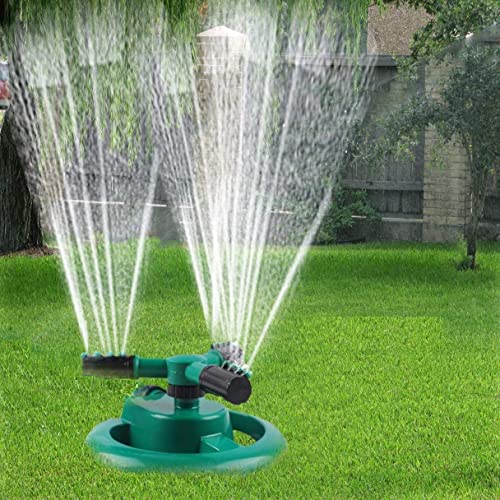Image of Multi-Function 1 Pc Automatic 360 Rotating Adjustable Round 3 Arm Lawn Water Sprinkler for Watering Garden Plants /Pipe Hose Irrigation Yard Water Sprayer Rain Water Gadget Fountain Sprayer