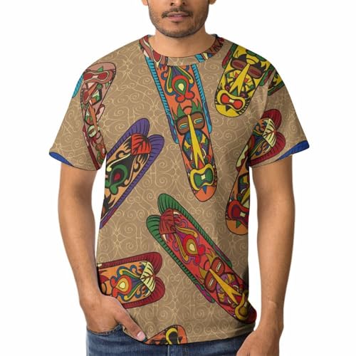 T-shirt col rond homme anti-déformation en maille respirante manches courtes