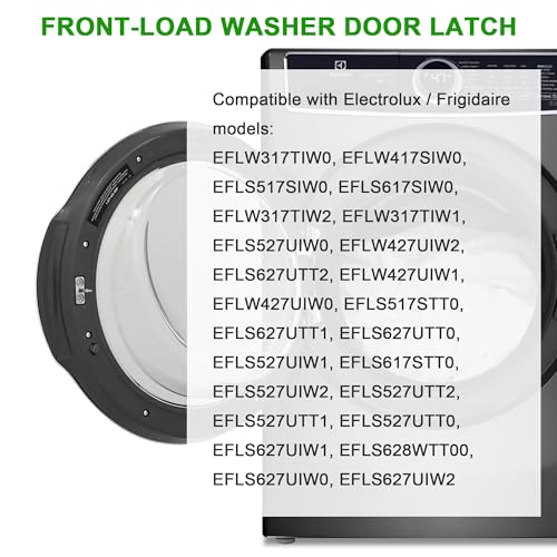 Image of 2Pcs 5304505088 Washer Door Latch Fits for Electrolux Frigidaire Front Load Washers, Replacement Washing Machine Door Strike AP6031188, 4452319, PS11766033, Fix Door Won't Close, Leak, Start Issues
