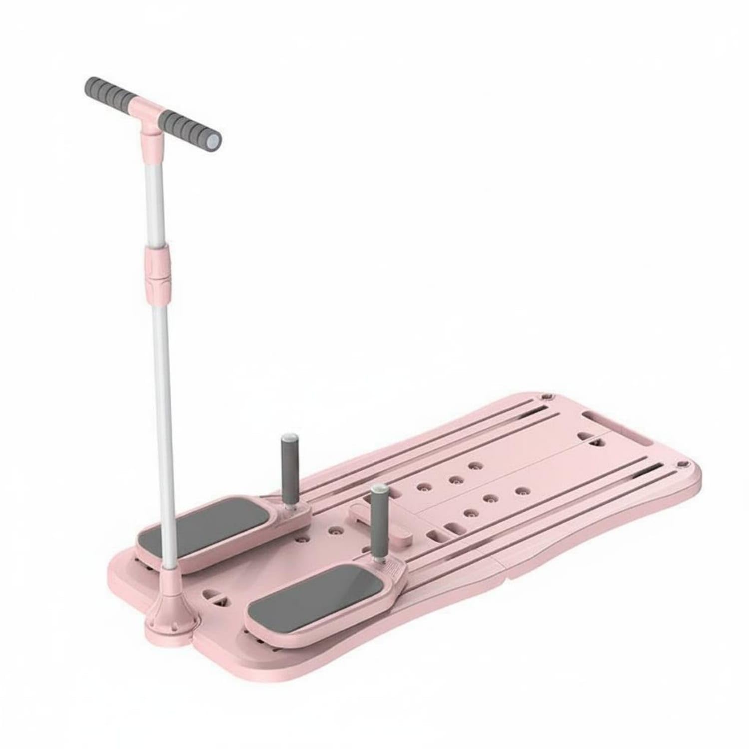 Split Ski Exercise Device Multifunction Indoor Ski Exercise Machine Balance Training Fitness Equipment for Women, Pink-image-44