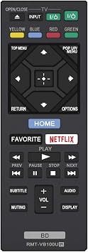 NEW RMT-VB100U RMT-VB201U Blu-Ray Player Remote Compatible with Sony Player BDP-BX350 BDP-BX550 BDP-BX650 BDP-S1500 BDP-S2500 BDP-S2900 BDP-S3500 BDP-S4500 BDP-S5500 BDP-S6500 BDP-BX370 BDP-S3700
