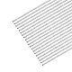 sourcing map 20 Stück 304 Metallstangen Garten, 0.8mm x 300mm Metallstäbe für DIY Handwerk, Motorrad, Deko, Garten