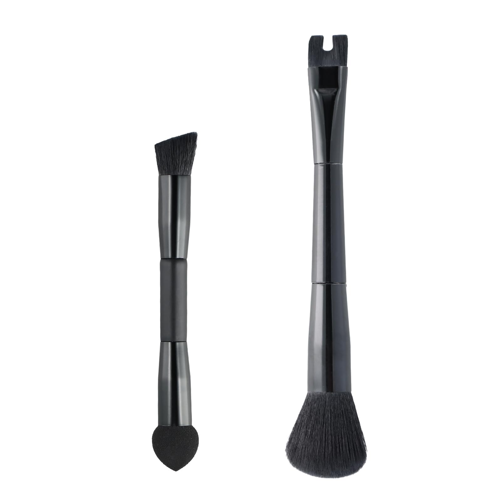 Aomhrek 2-in-1 Makeup Brush Set, Nose Contour Brush, Powder Makeup Blending Brush, Concealer Brush, Blusher Brush