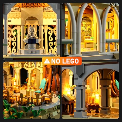 Image of LIGHTAILING Light for Lego- 10316 Rivendell - Led Lighting Kit Compatible with Lego Building Blocks Model - NOT Included The Model Set