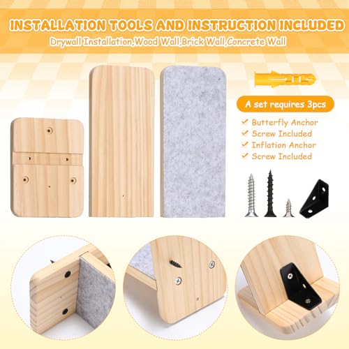 Escalones de pared para gatos CroBlissful paquete x8 miniatura 4