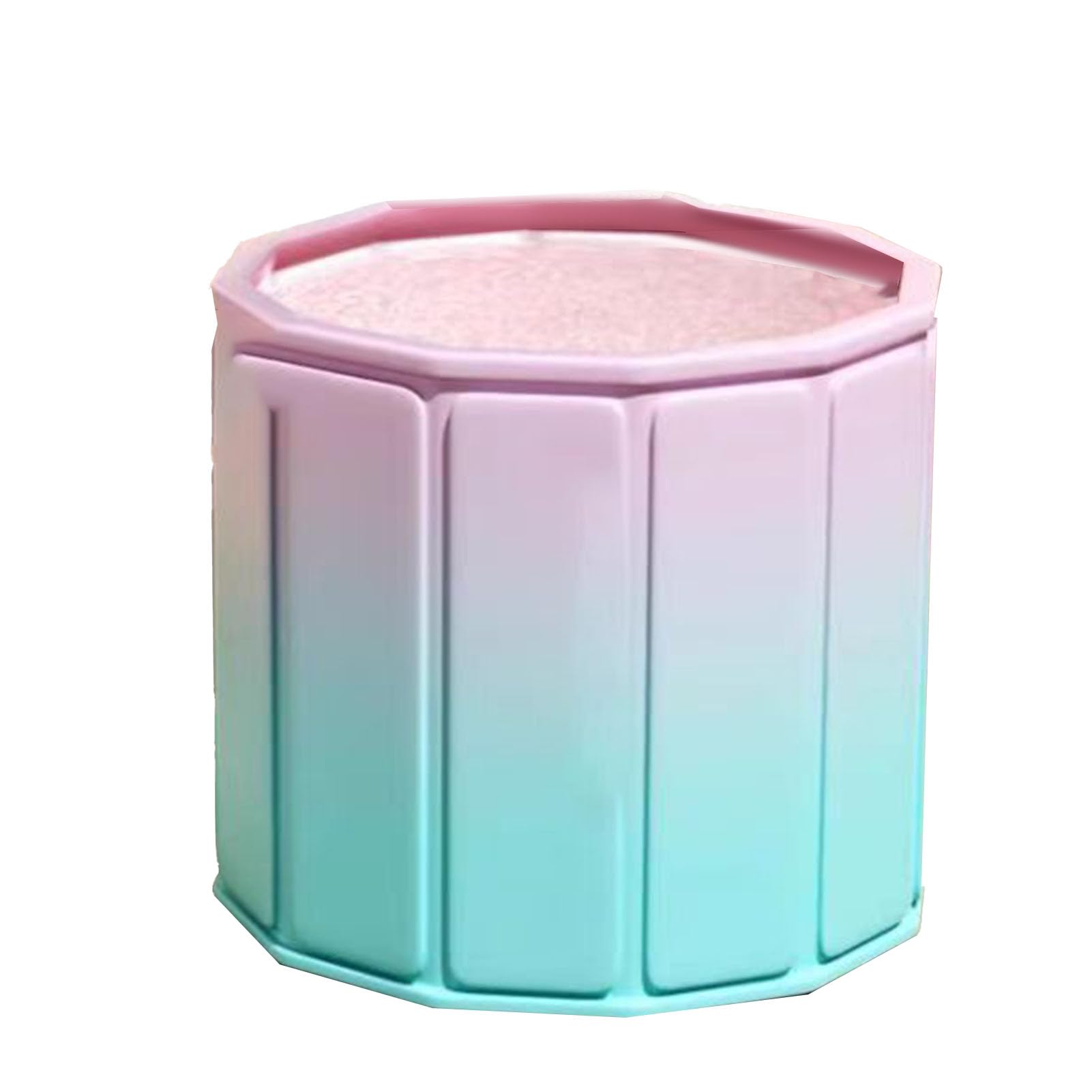 Faltbare Badewanne Erwachsene Tragbare Badewanne für Entspannende Dusche oder Einen Spa-Sauna Mobile Eistonne für Kaltwassertherapie Training Einfacher Installation (Pink White)