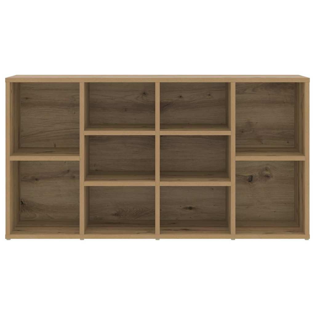 vidaXL Banc à Chaussures Chêne Artisanal 103 x 30 x 54,5 cm, Banc d'entrée, Rangement à Chaussures Multifonctionnel, Meuble en Bois Chic pour Vos Chaussures