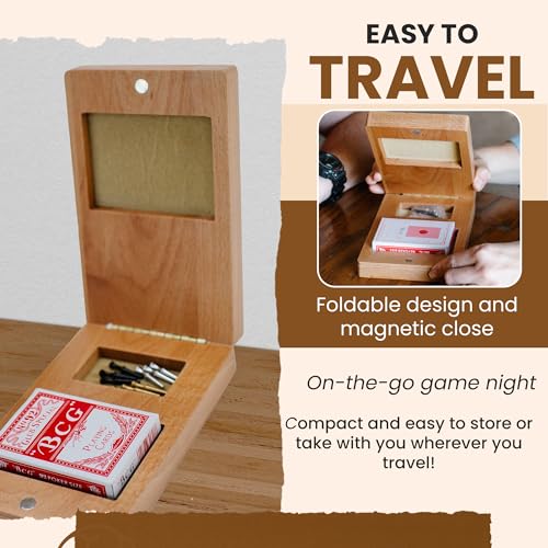 Solid H Foldable Cribbage Board Game Set thumb #2