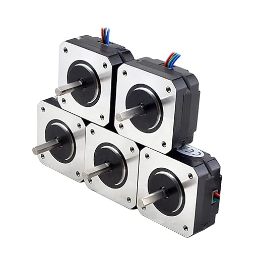 Amazon.com: STEPPERONLINE 5 PCS Nema 17 Stepper Motor Bipolar 1.8deg ...