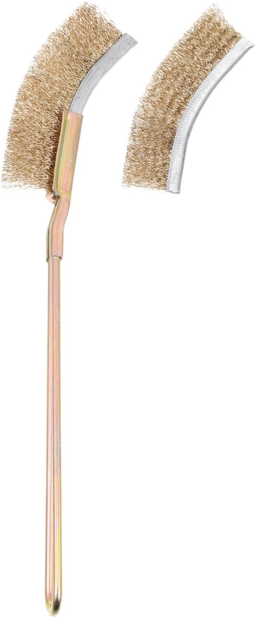 Hemobllo Bird Cage Cleaning Brush Wire Brush with Long Handle 9.44 Inch Practical Cage Cleaner for Small Animals and Bird Feeders Durable Steel Bristles