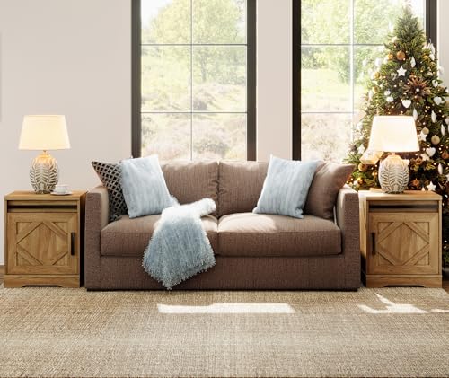 Image of WAMPAT 24.3-inch Tall Farmhouse End Table Set of 2