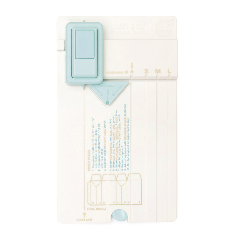 Rayher 58593000 Tabla para Hacer Bolsas Papel Regalo, Punch Board de We R Memory Keepers, 13 x 23 x 4 cm