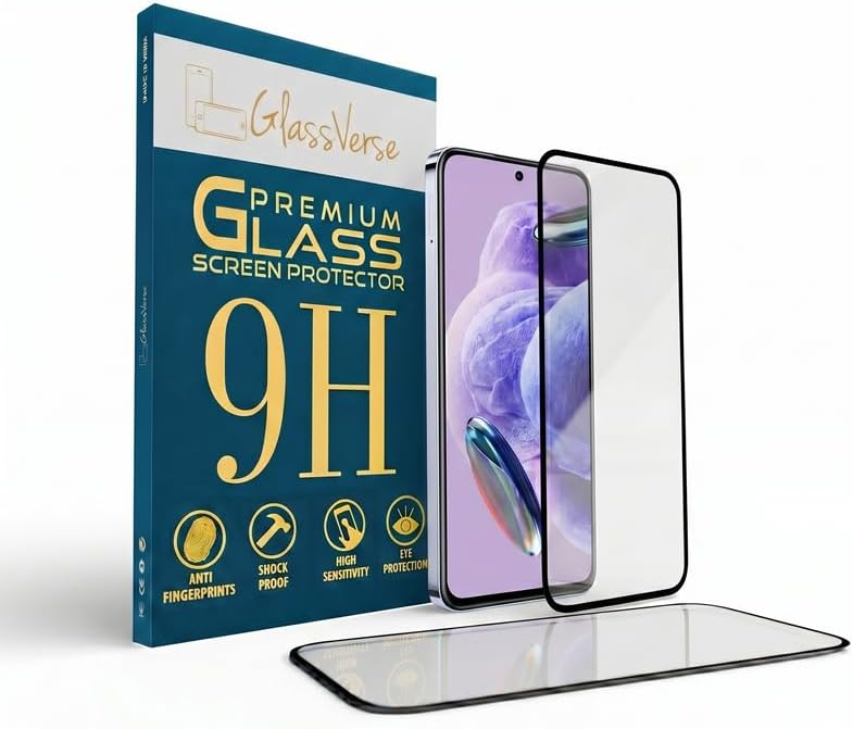 GlassVerse 11D Tempered Glass For Realme 12 5G Cellphone (Pack of 1) With Free Installation Kit Full Screen Coverage-6.72 Inch