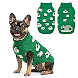 Vehomy Warm Dog Sweater with Cute Sheep Pattern Dog Sheep Knit Sweater Thermal Puppy Clothes Soft Breathable Pet Knitwear Cozzy Pet Pullover Outfit for Small Medium Large Dogs M