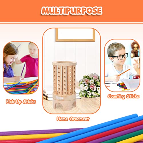 Japace-Montessori-Houten-bordspel-voor-het-gezin-36-stuks-kleurrijke-houten-stokjes-wiskunde-educatief-speelgoed-vanaf-3-tot-5-jaar-familiespel-feestspel-cadeau-voor-kinderen-en-volwassenen