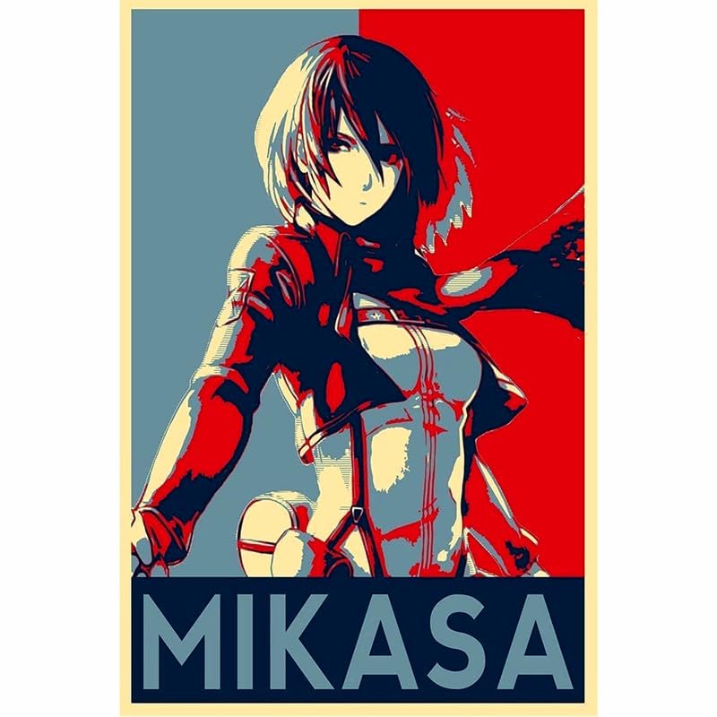 Image of POSTER WALLAH Attack On Titan Anime Poster for Home Office and Student Room Wall | Aesthetic Poster | Wall Decor ATCKONTTN22 (18X12 inch)