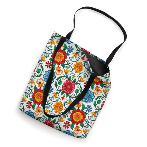 Bolsa Tote Bordada con Diseño Floral Otomí miniatura 2