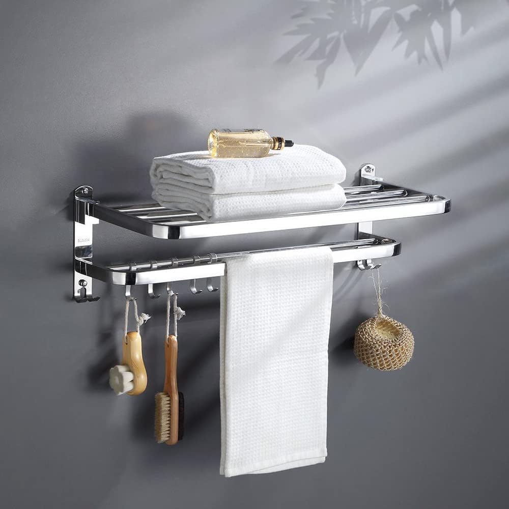 See full amazon price history chart for LUXIUR Stainless Steel Folding Towel Rack for Bathroom/Towel Stand for Bathroom Accessories and Fittings Optimal Storage, with Sleek Chrome Finish - Durable 24 Inch LUXIUR Stainless Steel Folding Towel Rack for Bathroom/Towel Stand for Bathroom Accessories and Fittings Optimal Storage, with Sleek Chrome Finish - Durable 24 Inch (B0D58RND14) Amazon Price History, Amazon Price Tracker