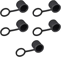 Vista 1 de uxcell 5pcs BNC Silicona Protectores Tapa Puerto Cubierta Anti Polvo Negro