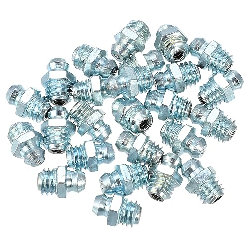 QUARKZMAN 25uds M8x1.25 Coche Grasa Niple Adaptador 180 Grados Acero Galvanizado
