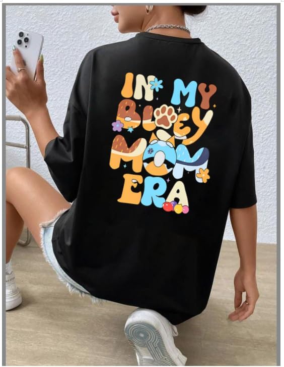 in My Mom Era Shirt Mama Shirts for Women,Funny Mom Shirt for Women Mama Graphic Tee Tops - Image 2
