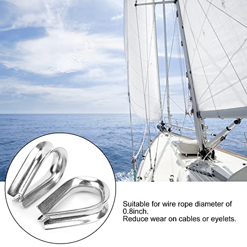 QITERSTAR Ditali per Cavo a Fune M20, 2 ditali per...