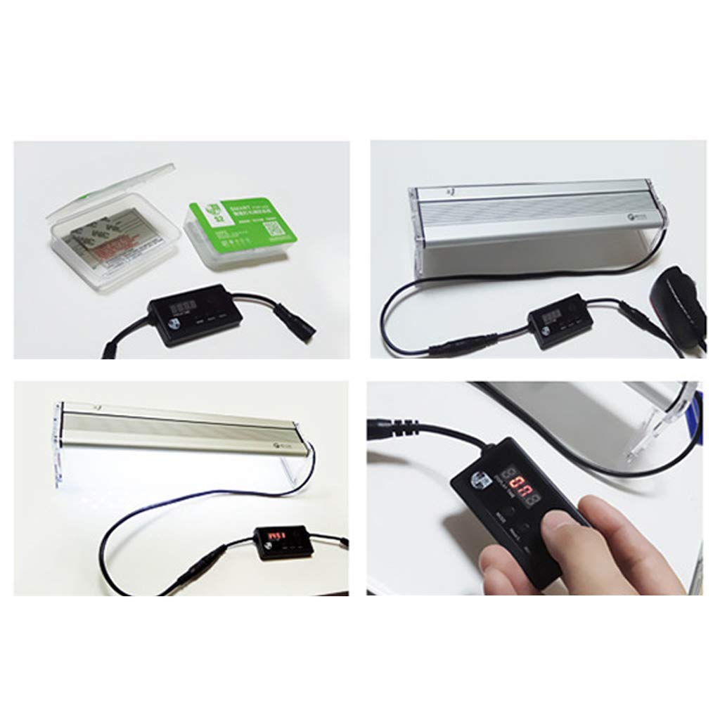 Contrôleur Lumière Aquarium Avec écran LCD - Minuterie, Simulation Lever/coucher Soleil - 12-24V - 2