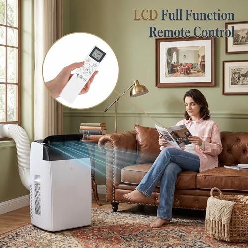 Image of 14,000BTU Portable Air Conditioner Dual Motor Technology, 3-in-1 AC Unit with Dehumidifier & Fan, Cools Rooms up to 550 Sq.Ft, Ultra Quiet 52dB Operation with Smart Sleep Mode, Remote Control, 24H Tim