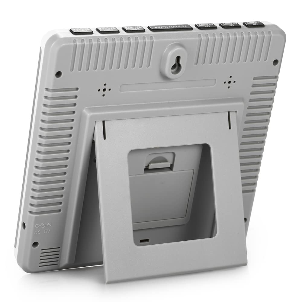 Medidor de Humedad y Temperatura de 4 Canales Higrómetro Digital Termómetro para Interiores y Exteriores Medidor Inalámbrico de Temperatura y Humedad Monitor Termómetro de