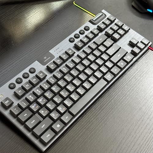 ロジクールG913用 G913TKL PBTキーキャップ 国際テキスト版 パーソナライズG913メカニカルキーボードキーキャップ(韓国語ブラック、87キーTKLバージョン)