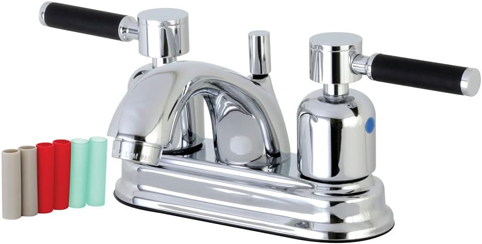 Kingston Brass FB2601DKL 4 in. Centerset Bathroom Faucet, Polished Chrome