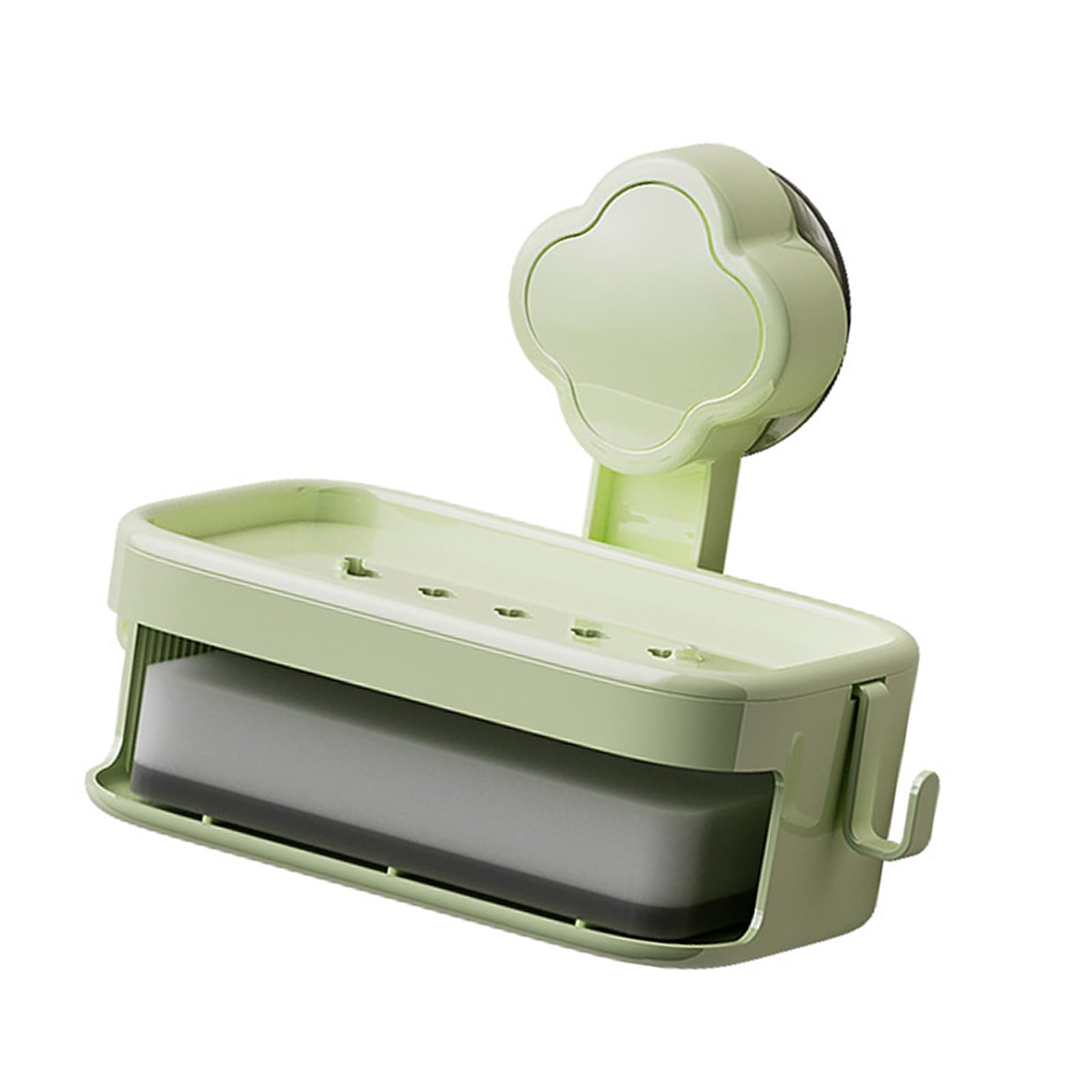Tsophreniq Soap Soap Holder for Shower Single Layer Wall Mounted Rack NoDrilling Draining for Bathroom Wall Mounted Tray
