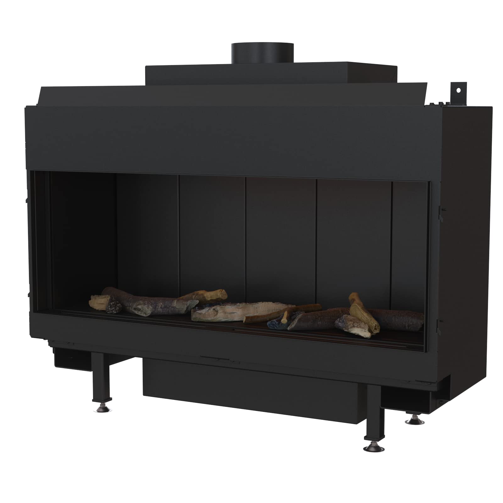 KRATKI Camino a gas LEO 9 kW frontale A combustibile: gas naturale (GN) 100 | Gas, classe A. Kratki PRO; per recupero calore.; acciaio; combustione efficiente; basse emissioni; vetro resistente al calore